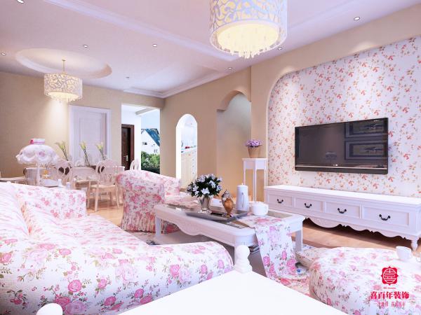 中天万里湘江温馨田园两居 66m² 田园