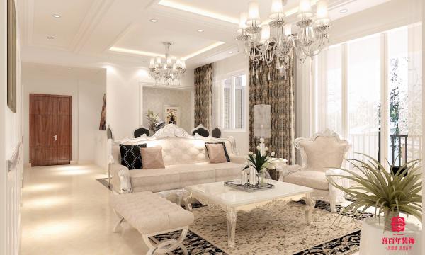 保利未来城市简欧效果图 133m² 欧式